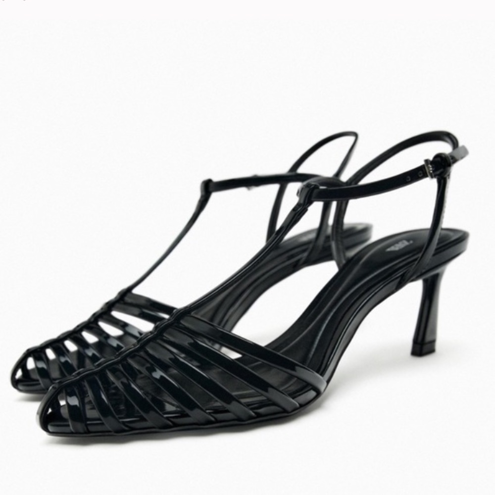 Zara heeled fisherman sandals